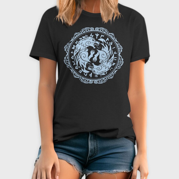 Wolf Viking Runes, Tricou Barbati (Unisex)
