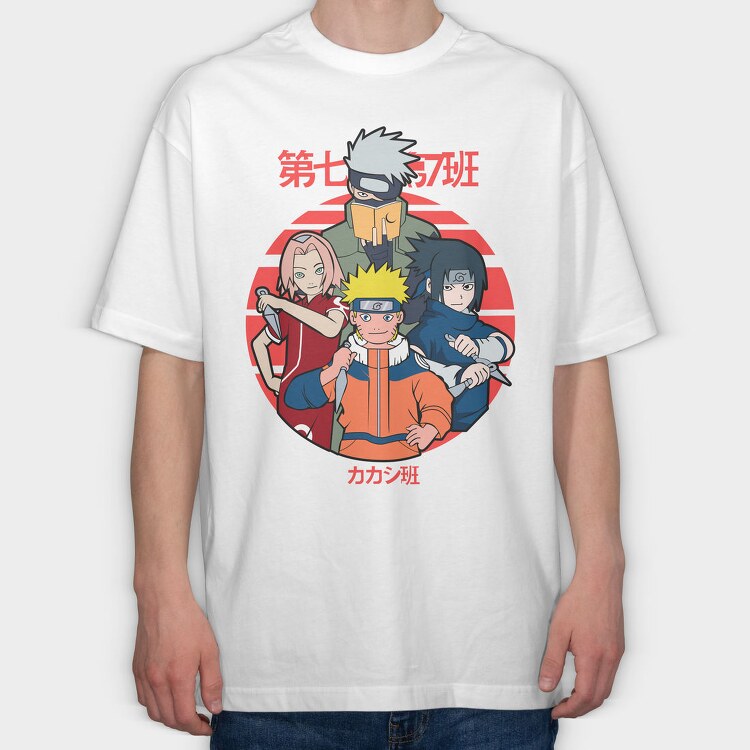 Naruto 10, Tricou Oversize Barbati (Unisex)