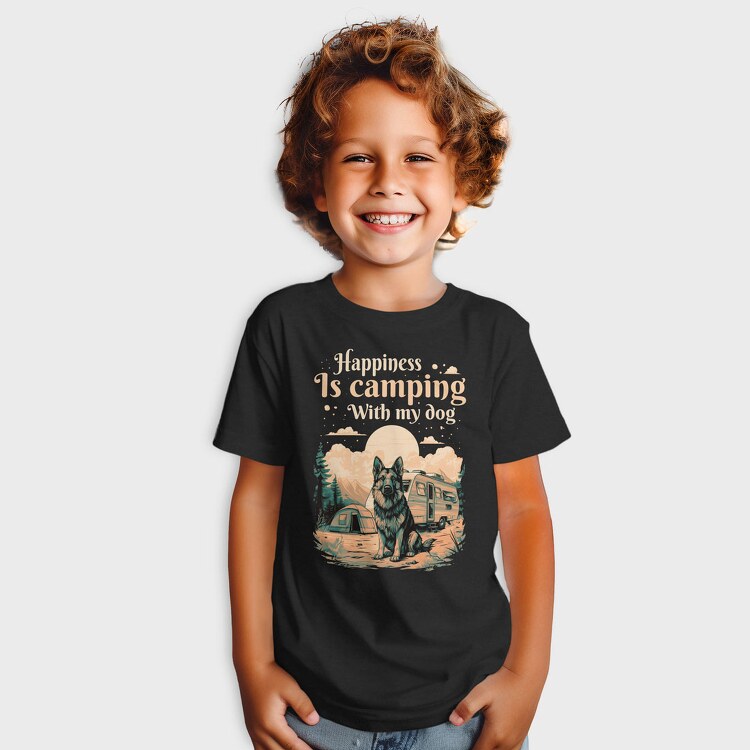 Camping With My Dog, Tricou Copii