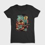 Blues Musician Abstract Music, Tricou Femei
