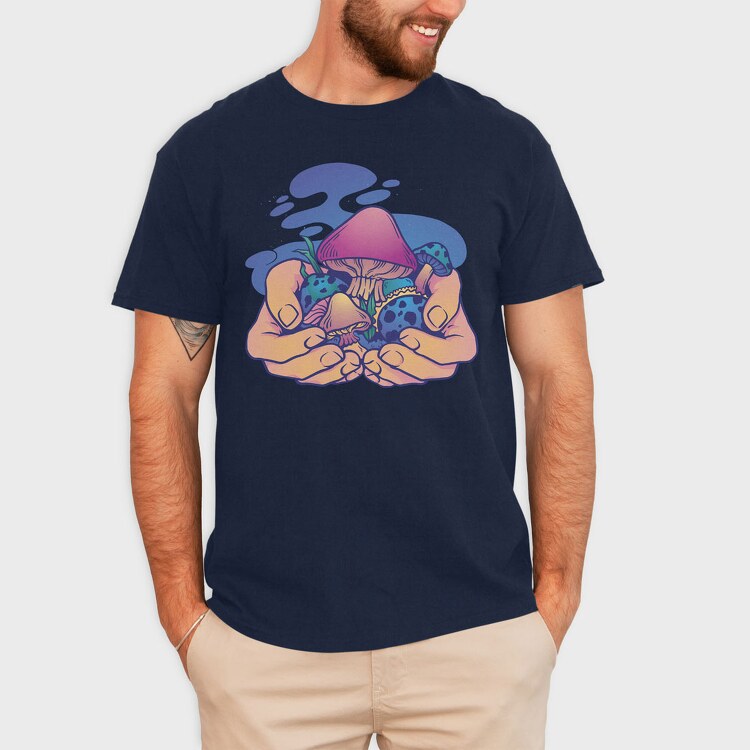 Magic Mushrooms, Tricou Barbati (Unisex)