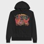 T Rex Dinosaur Teacher, Hanorac Oversize Barbati (Unisex)