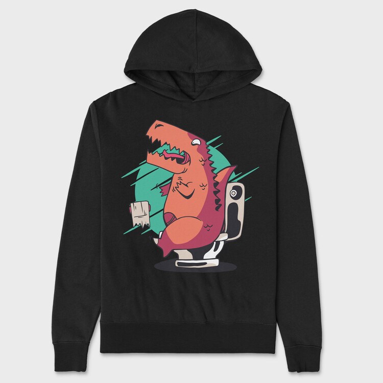 T Rex Toilet Paper, Hanorac Oversize Barbati (Unisex)