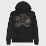 Tarot Cards Spiritual Sun Moon Destiny, Hanorac Oversize Barbati (Unisex)