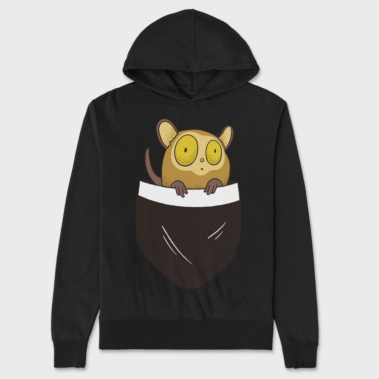 Tarsier Pocket, Hanorac Oversize Barbati (Unisex)