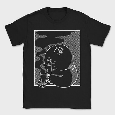 Tea Cat Chalk, Tricou Barbati (Unisex)