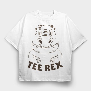 Tee Rex Cute T Rex, Tricou Oversize Barbati (Unisex)