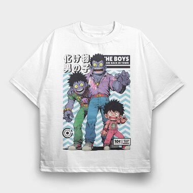 The Boys Anime Style Are Back, Tricou Oversize Barbati (Unisex)