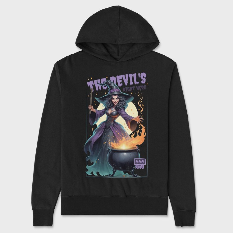 The Devil S Right Here, Hanorac Oversize Barbati (Unisex)