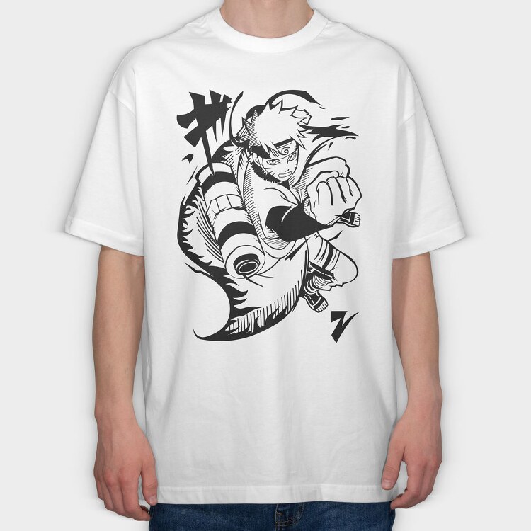 Naruto 12, Tricou Oversize Barbati (Unisex)