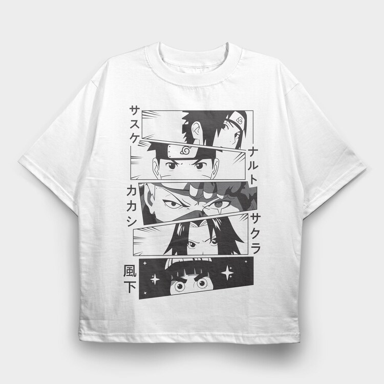 Naruto 19, Tricou Oversize Barbati (Unisex)