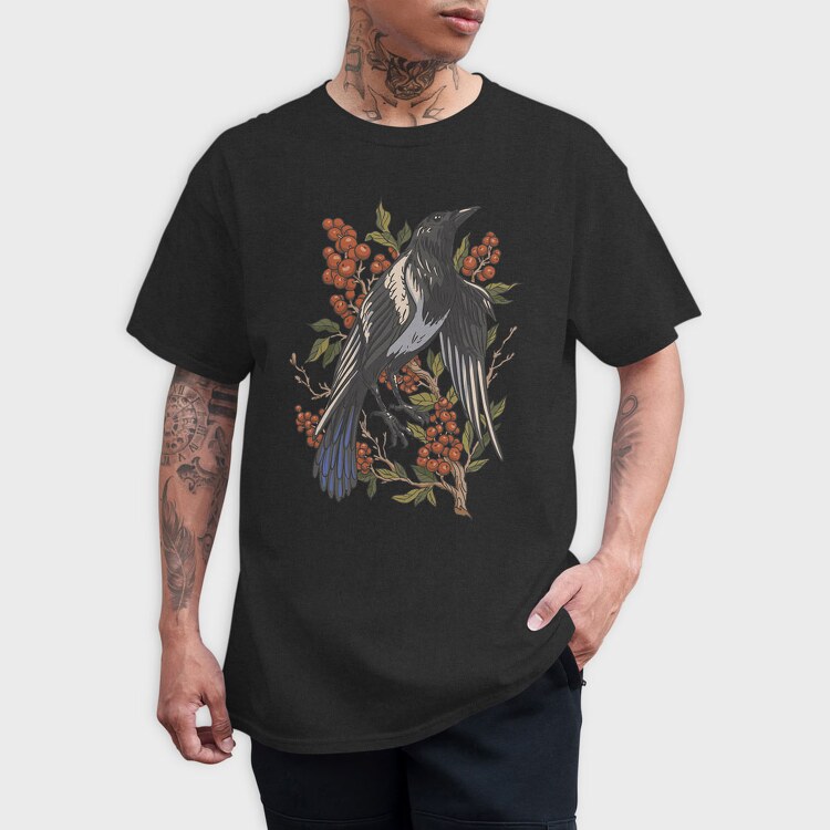 Magpie Berries, Tricou Barbati (Unisex)