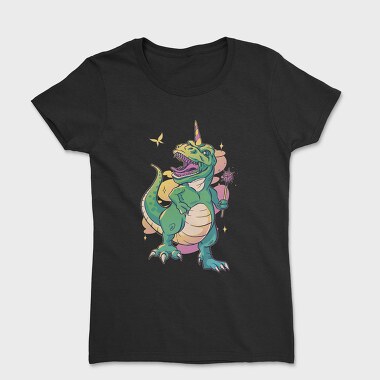 T Rex With Magic Wand Dino Fairy, Tricou Femei