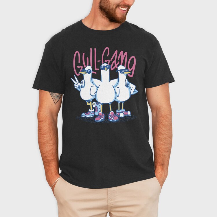Gull Gang Seagulls, Tricou Barbati (Unisex)