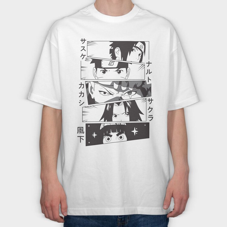 Naruto 19, Tricou Oversize Barbati (Unisex)