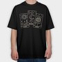 Tarot Cards Spiritual Sun Moon Destiny, Tricou Oversize Barbati (Unisex)