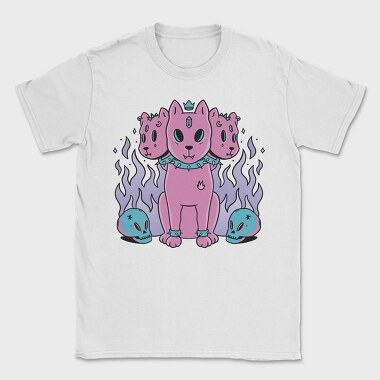 Three Headed Dog Pastel Goth Pink, Tricou Barbati (Unisex)