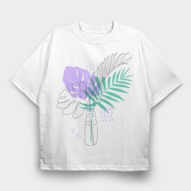 Tote Bag Continuous Line 01, Tricou Oversize Barbati (Unisex)