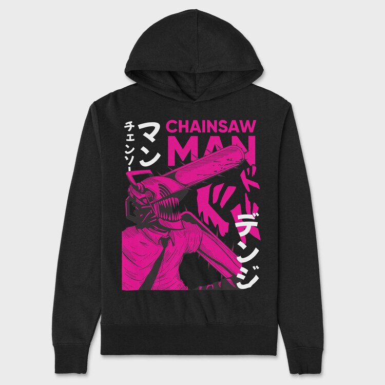 Chainsaw Man 15, Hanorac Oversize Barbati (Unisex)