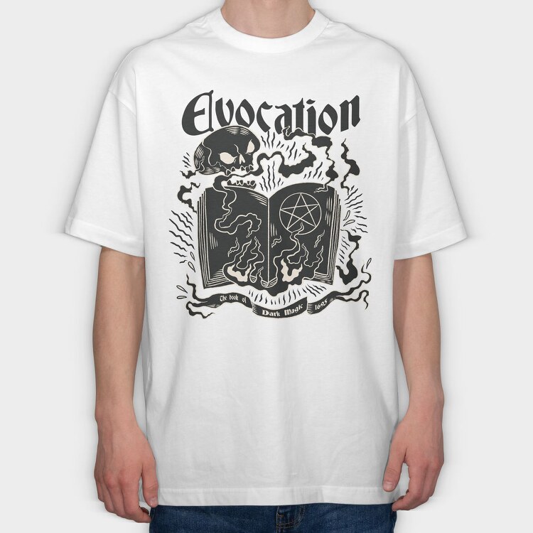 Book Of Dark Magic Witchcraft, Tricou Oversize Barbati (Unisex)