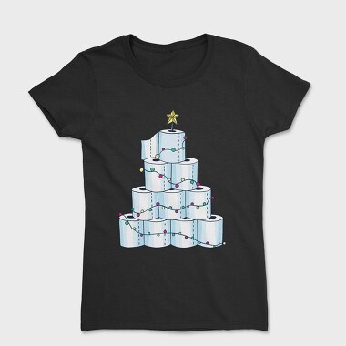 Toilet Paper Christmas Tree, Tricou Femei