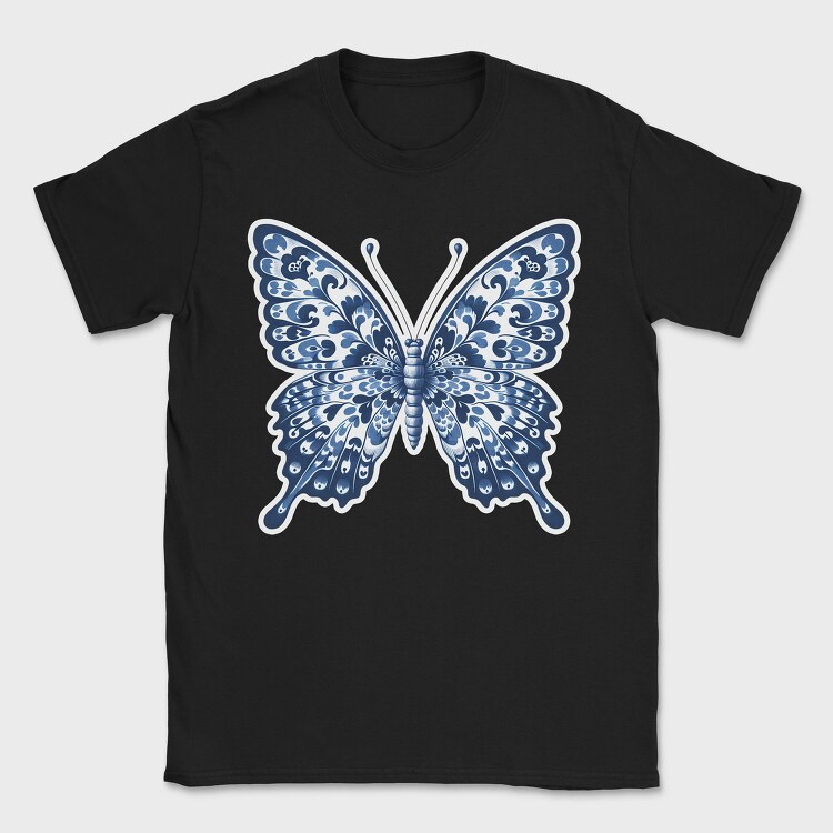 blue butterfly, Tricou Barbati (Unisex)