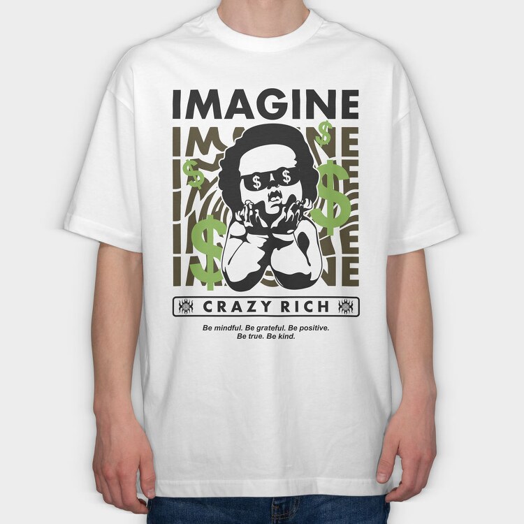 Imagine 2 1, Tricou Oversize Barbati (Unisex)