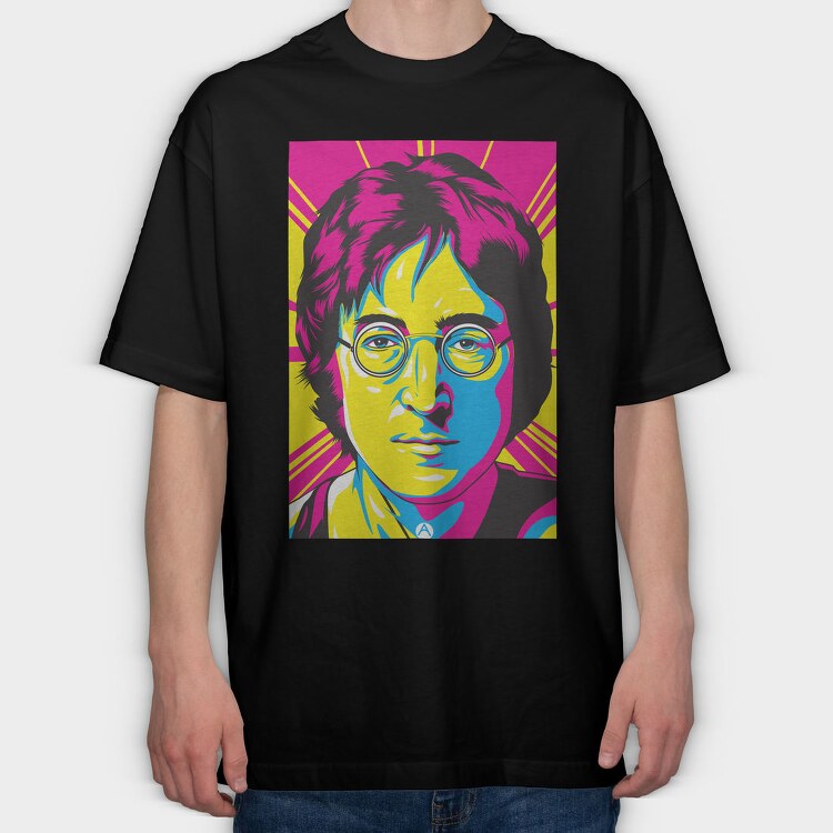 John Lennon 2, Tricou Oversize Barbati (Unisex)
