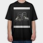 Thief Couple Crime Throw Pillow Couple With Guns, Tricou Oversize Barbati (Unisex)