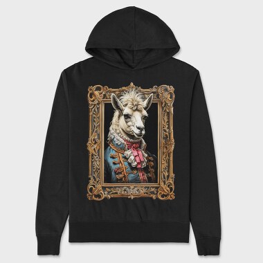 Llama Mozart, Hanorac Oversize Barbati (Unisex)