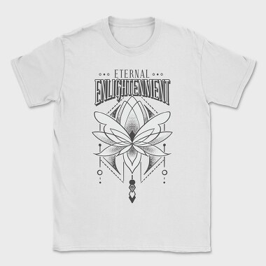 Lotus Flower Eternal Enlightenment Quote, Tricou Barbati (Unisex)