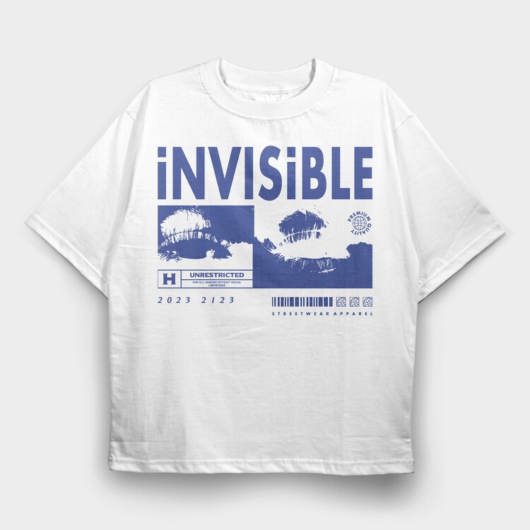 Invisible 2, Tricou Oversize Barbati (Unisex)
