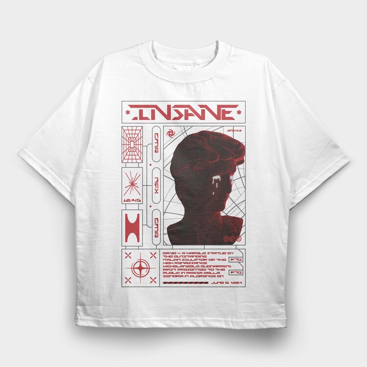 Insane 1, Tricou Oversize Barbati (Unisex)