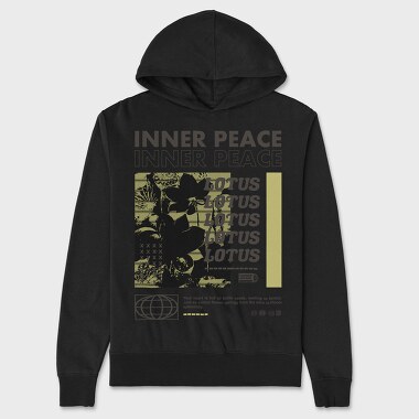 Inner Peace 1, Hanorac Oversize Barbati (Unisex)