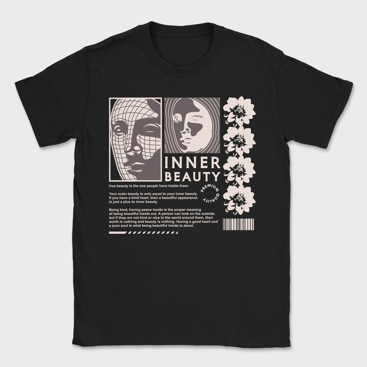 Inner Beauty 2, Tricou Barbati (Unisex)