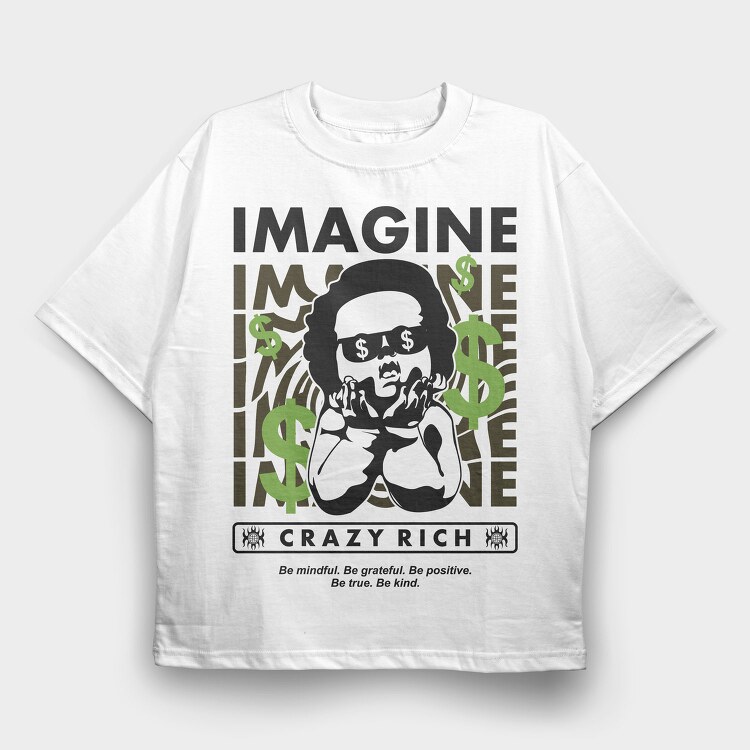 Imagine 2 1, Tricou Oversize Barbati (Unisex)