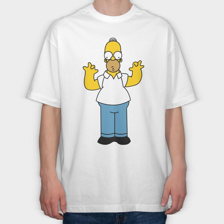 Homer Simpson 1, Tricou Oversize Barbati (Unisex)