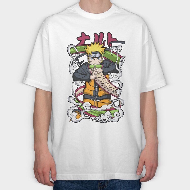 Naruto 9, Tricou Oversize Barbati (Unisex)