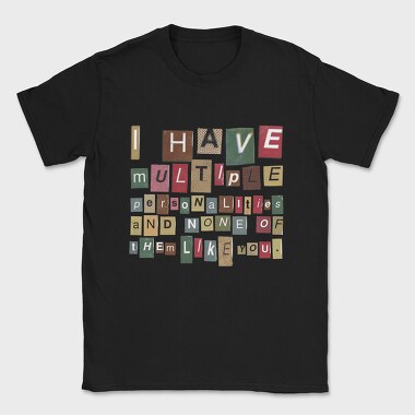 Magazine Cut Out Letters Personalities, Tricou Barbati (Unisex)