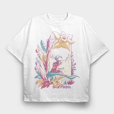 Magic Fairy In Flower Field Fairycore 06, Tricou Oversize Barbati (Unisex)