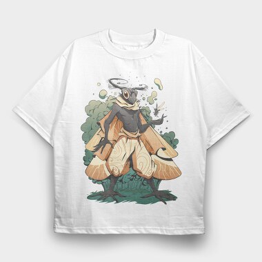 Magical Bug Creature Cottagecore Man, Tricou Oversize Barbati (Unisex)