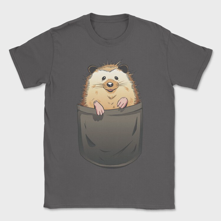 Hedgehog In Pocket, Tricou Barbati (Unisex)