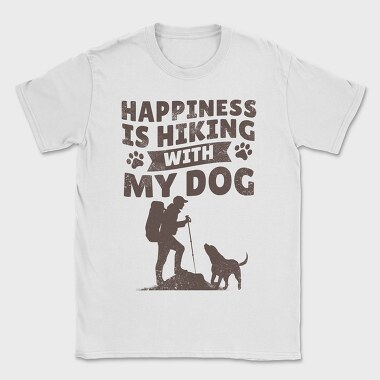 Hiking With Dog My, Tricou Barbati (Unisex)
