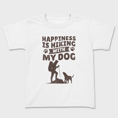 Hiking With Dog My, Tricou Copii