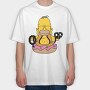 Homer Simpson, Tricou Oversize Barbati (Unisex)