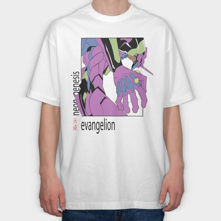 Neon Genesis Evangelion 14, Tricou Oversize Barbati (Unisex)