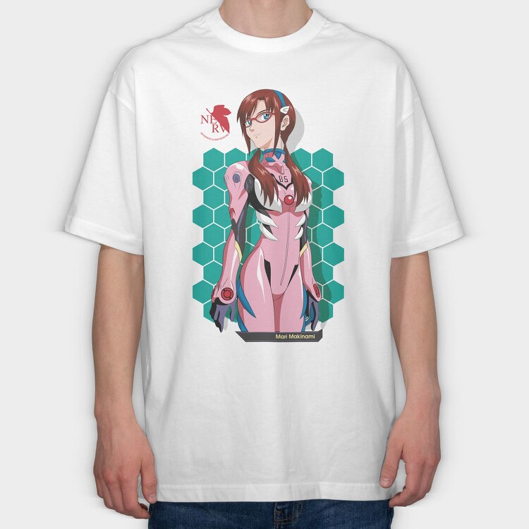 Neon Genesis Evangelion 4, Tricou Oversize Barbati (Unisex)