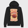 Hippie Mushroom Playing Guitar Stay Trippy, Hanorac Oversize Barbati (Unisex)