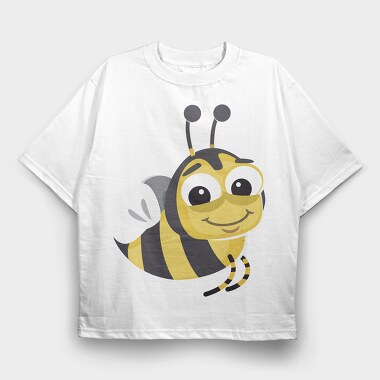 Honey Bee Smile, Tricou Oversize Barbati (Unisex)