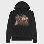 Horse And German Shepherd, Hanorac Oversize Barbati (Unisex)